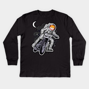 Astronaut Motorbike Shiba Inu Coin To The Moon Crypto Token Shib Army Cryptocurrency Wallet HODL Birthday Gift For Men Women Kids Long Sleeve T-Shirt